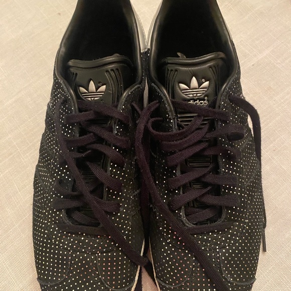 adidas Shoes - Adidas Black and Silver Gazelle Sneakers fit size 11